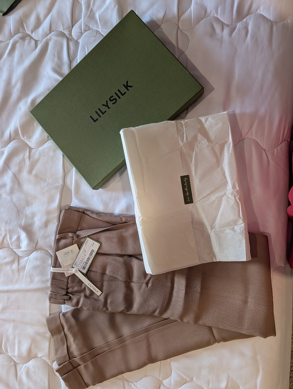Wool Silk Blend Barrel Pants